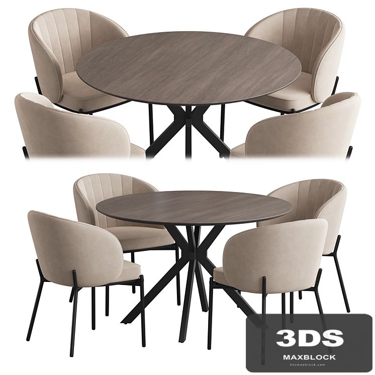 Ralf table Cruz chair