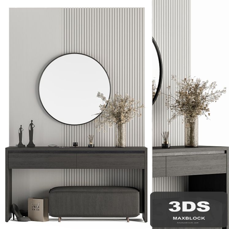 Hallway 26 - Black and Gray Entrance
