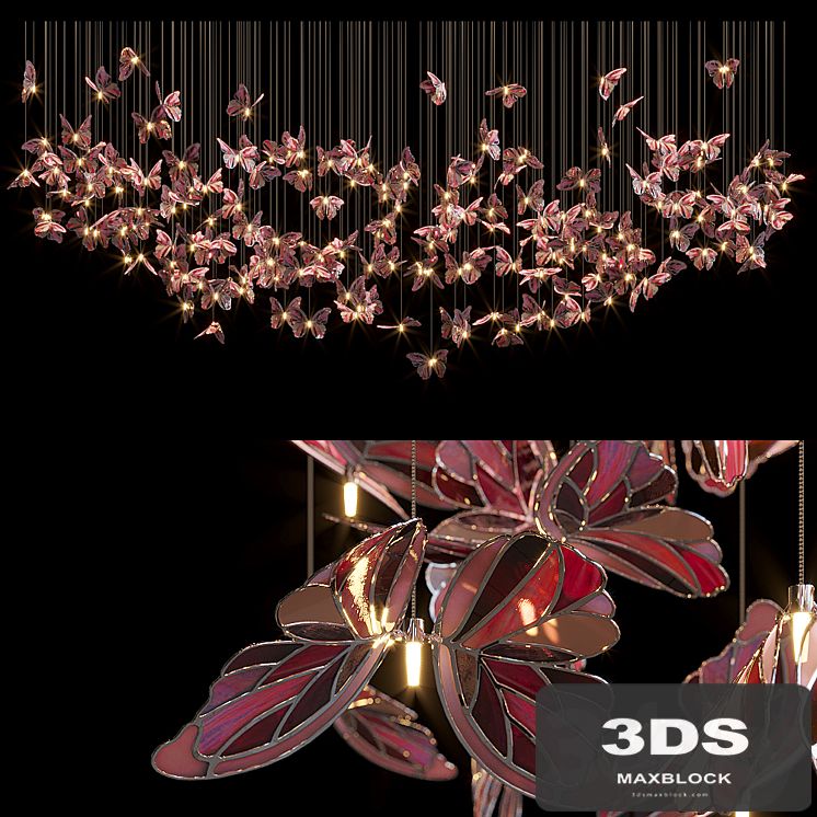 Light stained glass Vargov Design - Butterfly