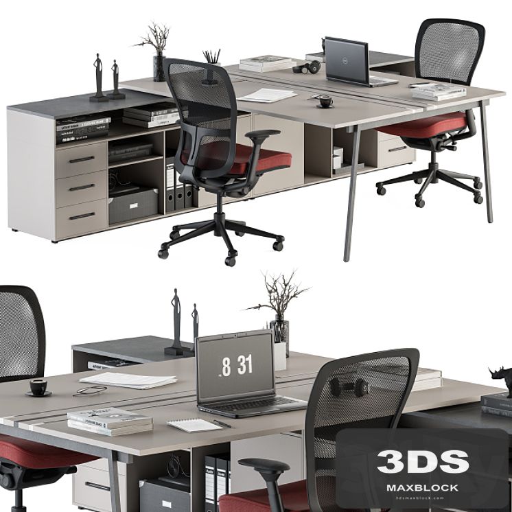 employee Set - Office Furniture 244