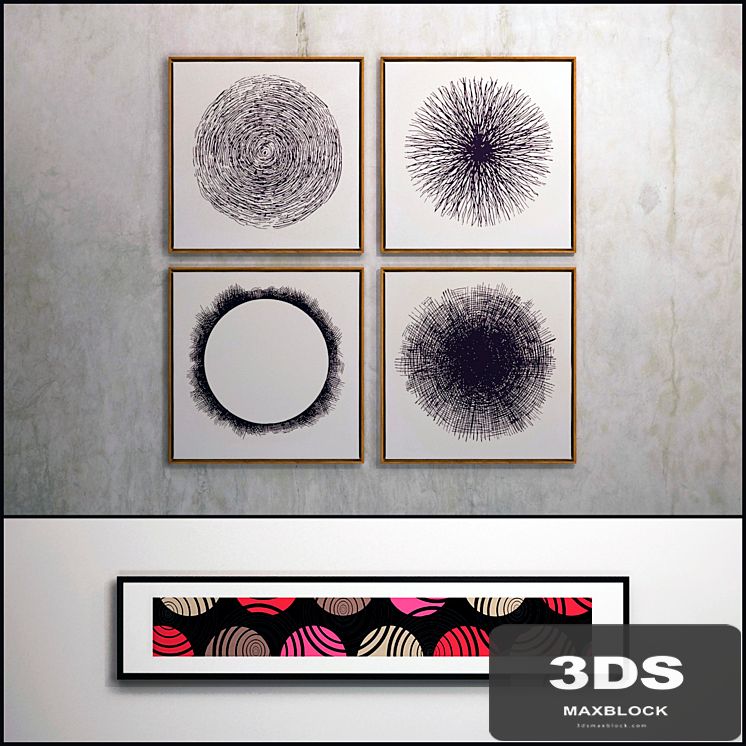 The picture in a frame: 7 piece (Collection 21) Abstract