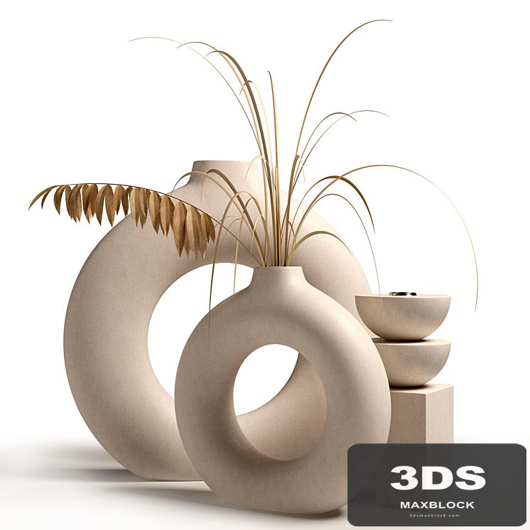 Vases with dried flowers H&M HOME