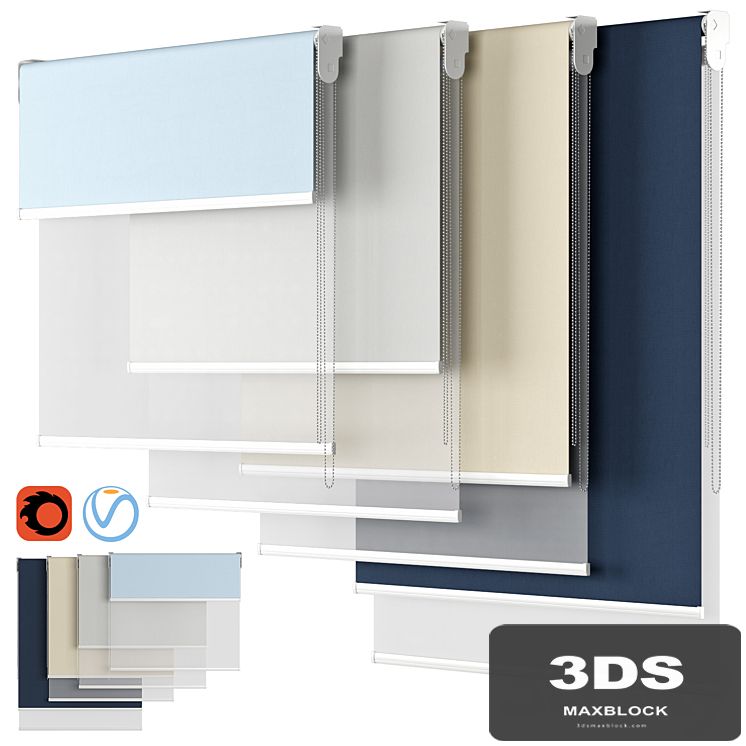 Roller Blind 83 | Dual Roller Shades | Blinds Direct
