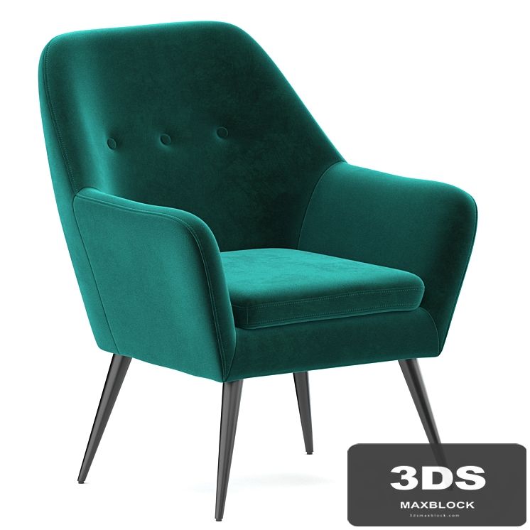 Memphis velvet armchair