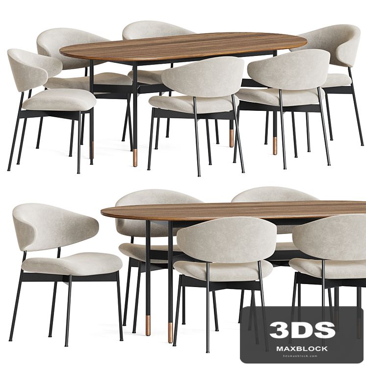 Luz Chair Harri Table Dining Set