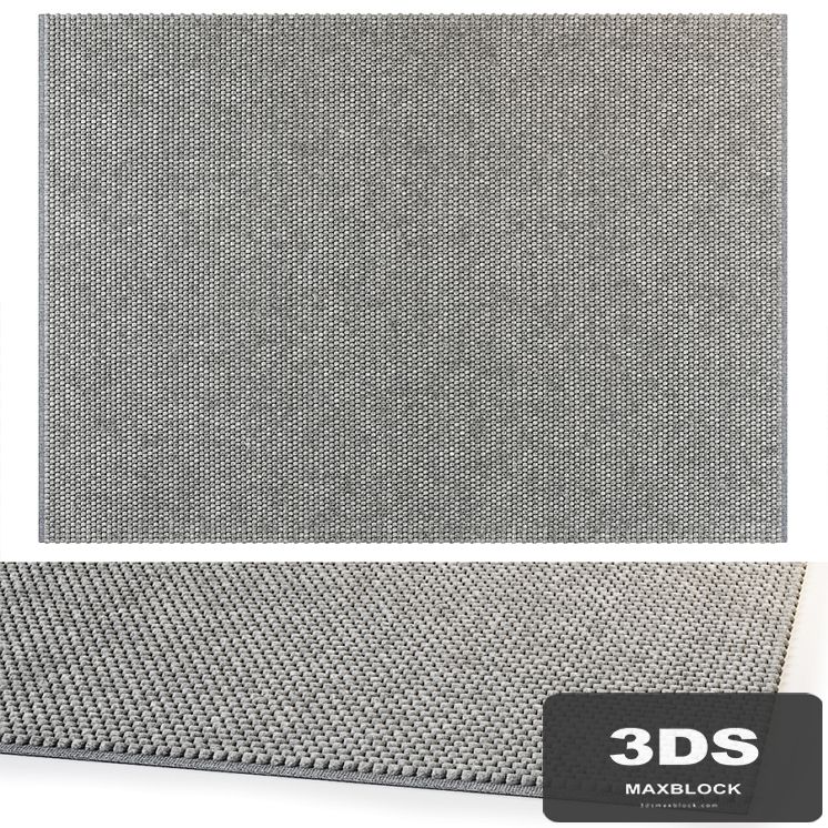 BENUTA WOOL RUG BEADS GRAY