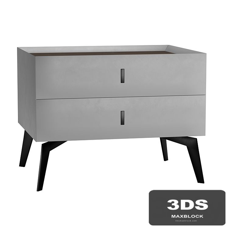 Bedside table LIGHT GRAY