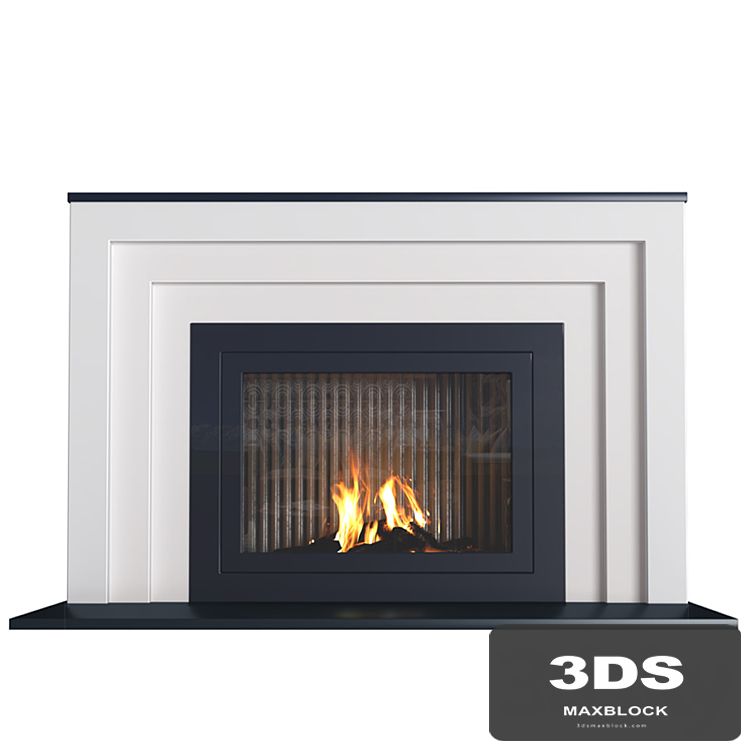 Art Deco style fireplace. Fireplace modern ArtDeco