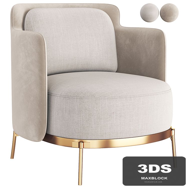 minotti tape armchair & ottoman