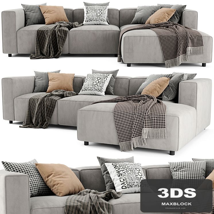 Boconcept carmo chaise longue sofa