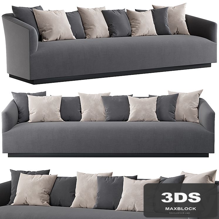 RH | 1950s Italian Shelter Arm sofa