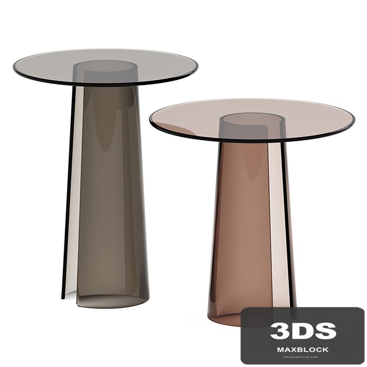 Glass Side Table Orbit by Poliform / Coffee table