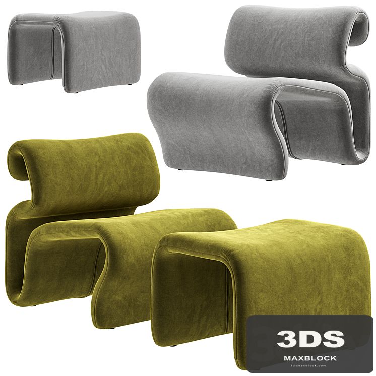 Artilleriet - Etcetera (Fabric Easy Chair and Footstool)