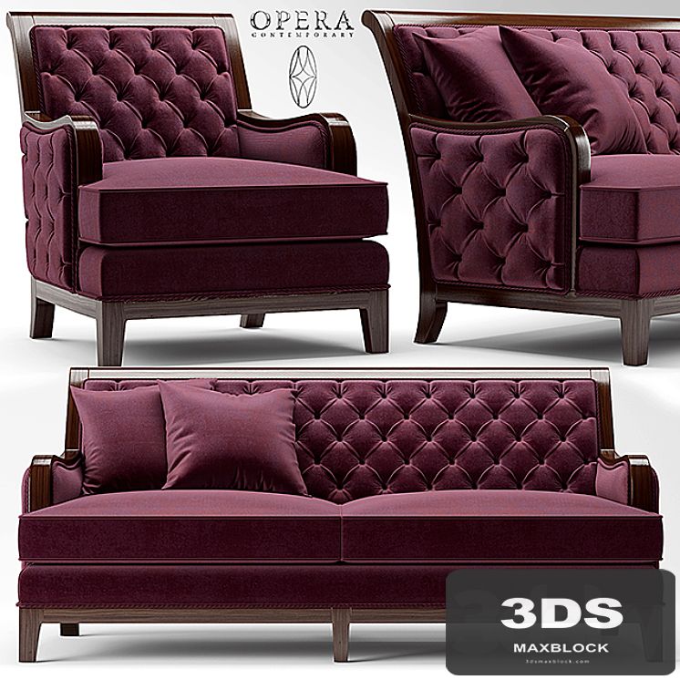 Sofa and chair Opera SEBASTIAN CLASSIC