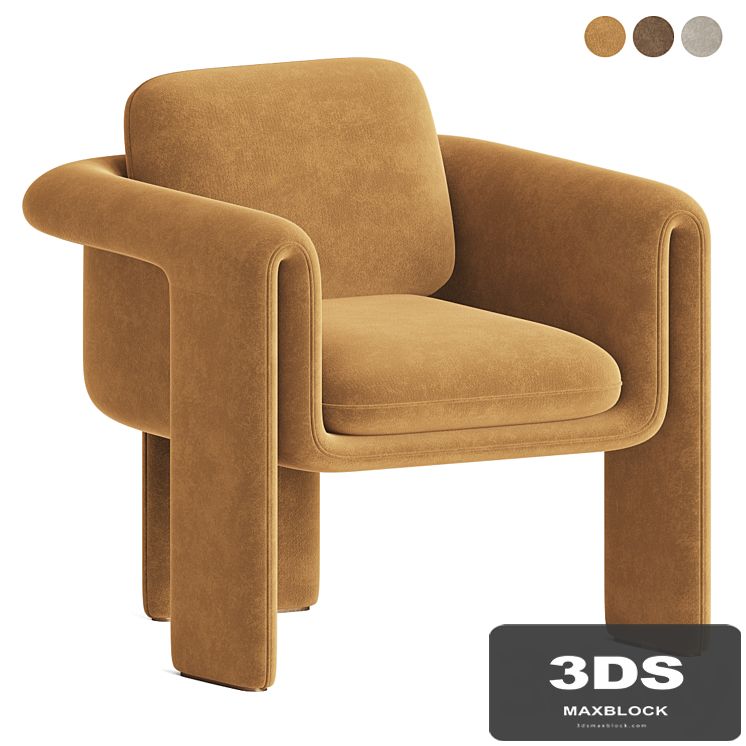 Floria velvet armchair
