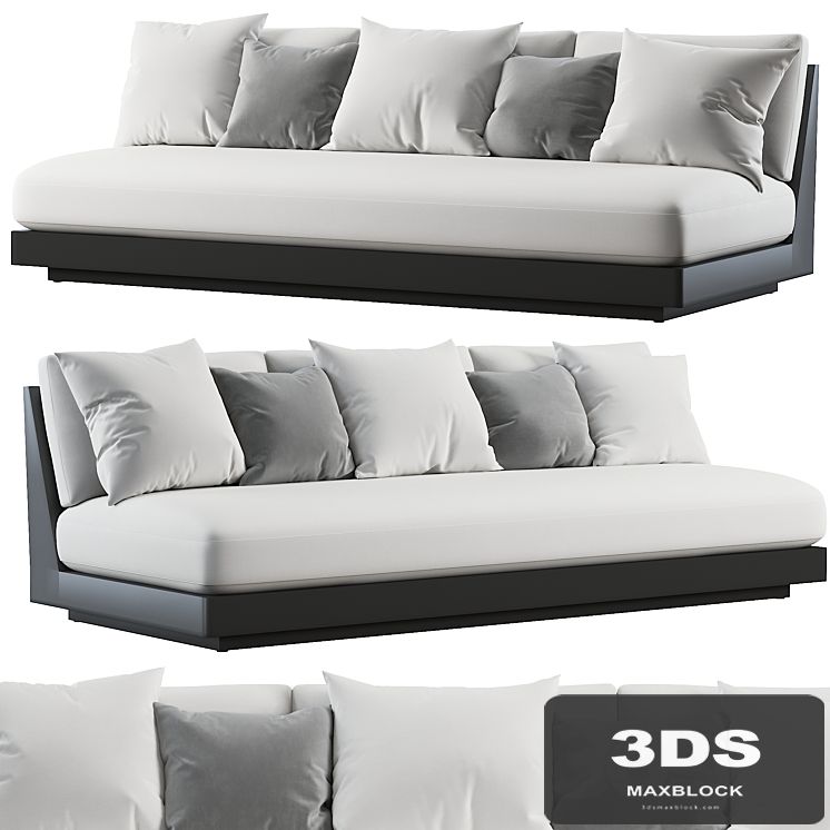 RH | Maya Aluminum Sofa Collection - Slate