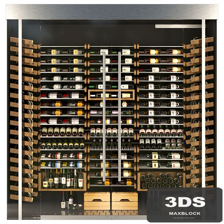 Huge wine rack. Wine