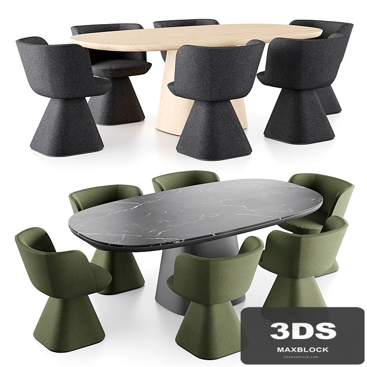 B&B Italia Allure O & Flair O Set 2