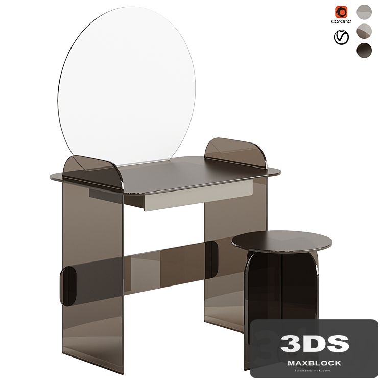 TONELLI SGABELLO OPALINA DRESSING TABLE