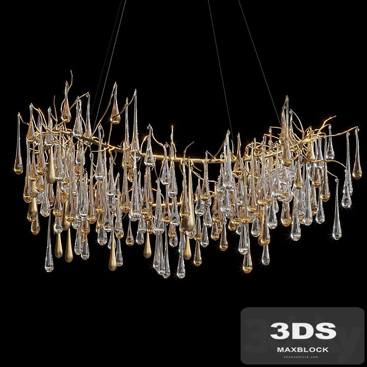 Hanging chandelier Vargov Design - Olive