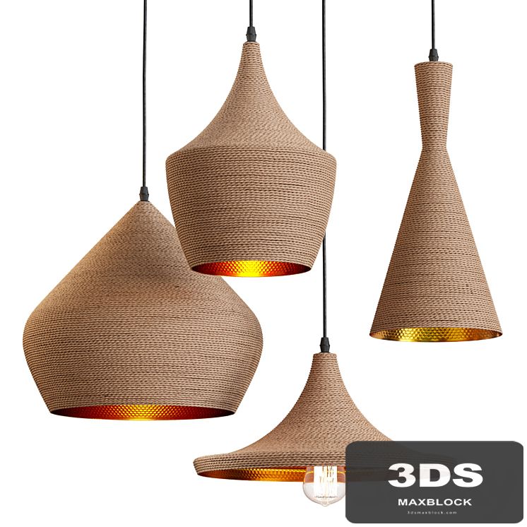 Rope Wrap Beat Pendant Lights
