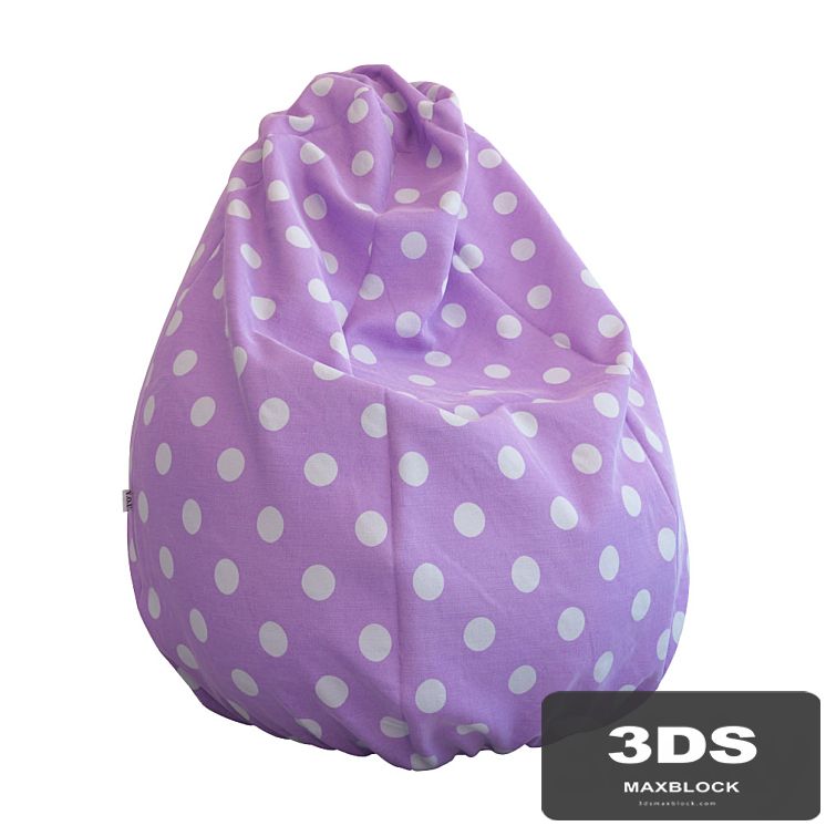 Armchair bag (seat-pear) in peas.