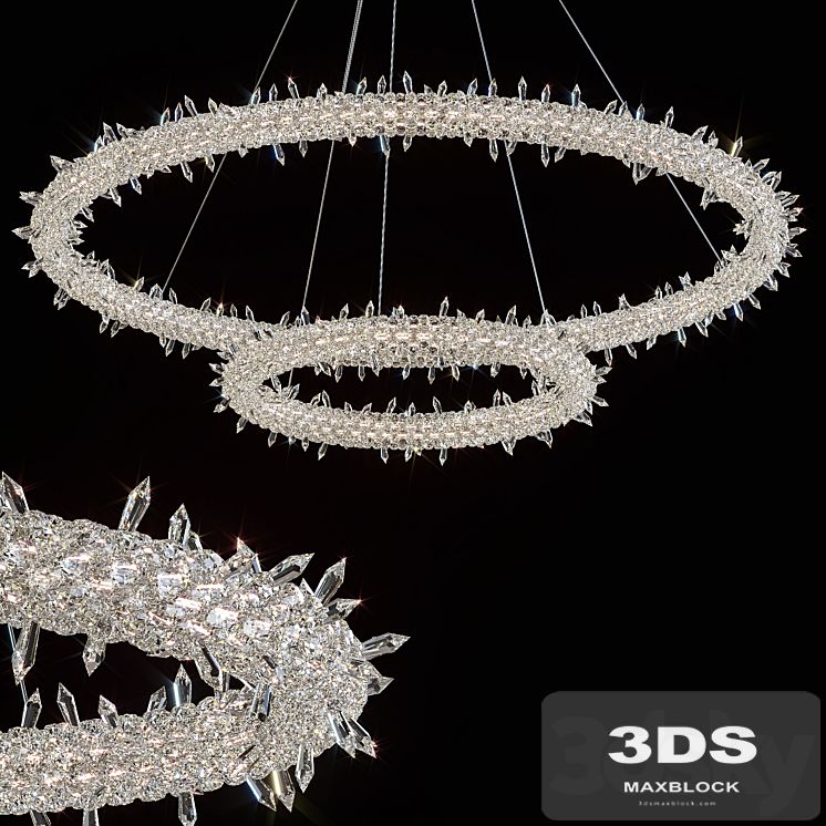 Hanging chandelier Lorenza by GLCrystal d80 * 40cm