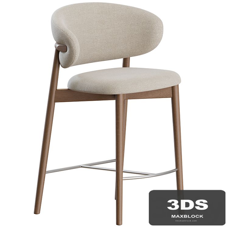 Oleandro Stool Wood by Calligaris