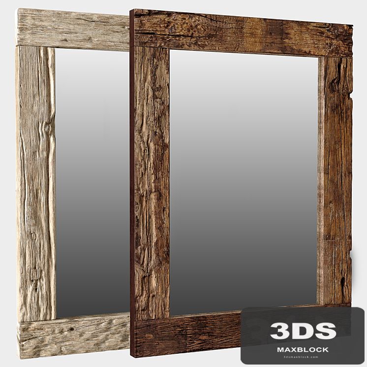 RH Reclaimed Railroad Ties Mirror