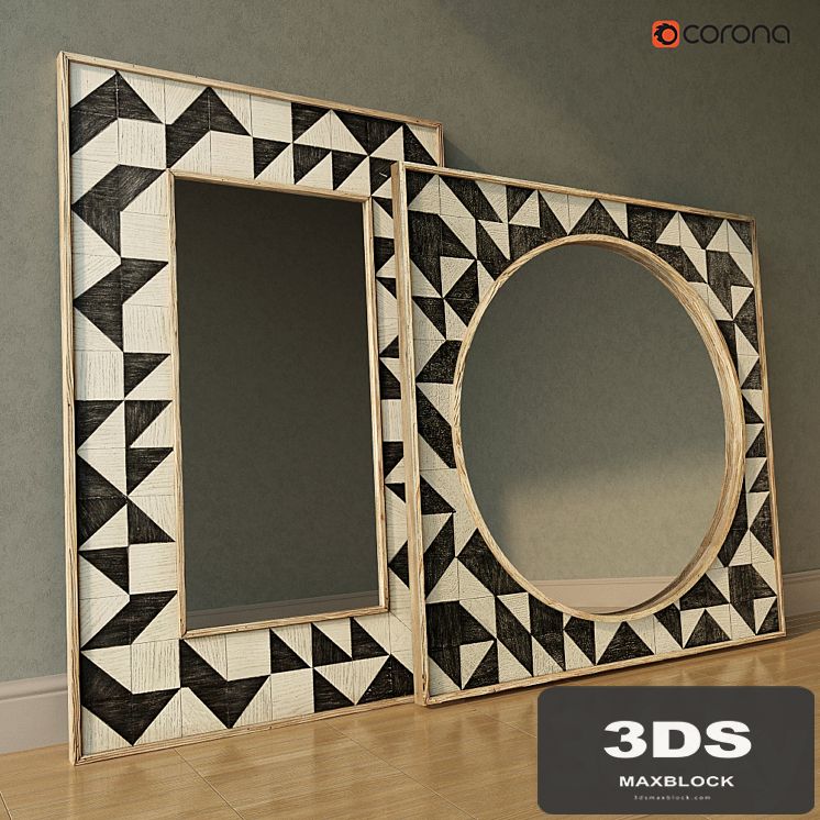 Brick Mosaic Mirrors by Anthropologie