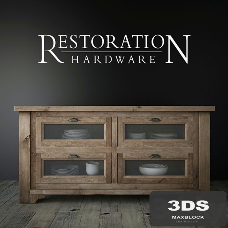 20TH C. SALVAGED WOOD KITCHEN ISLAND