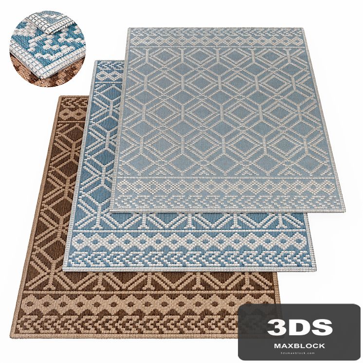 Denim rug