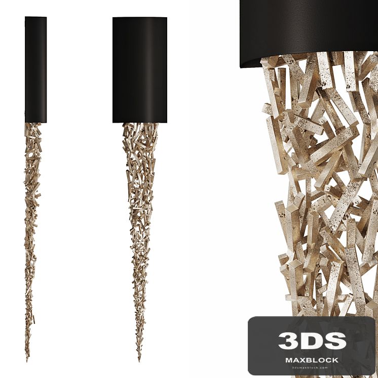 Handmade luxury wall lamp FIREWOOD Vetvistore