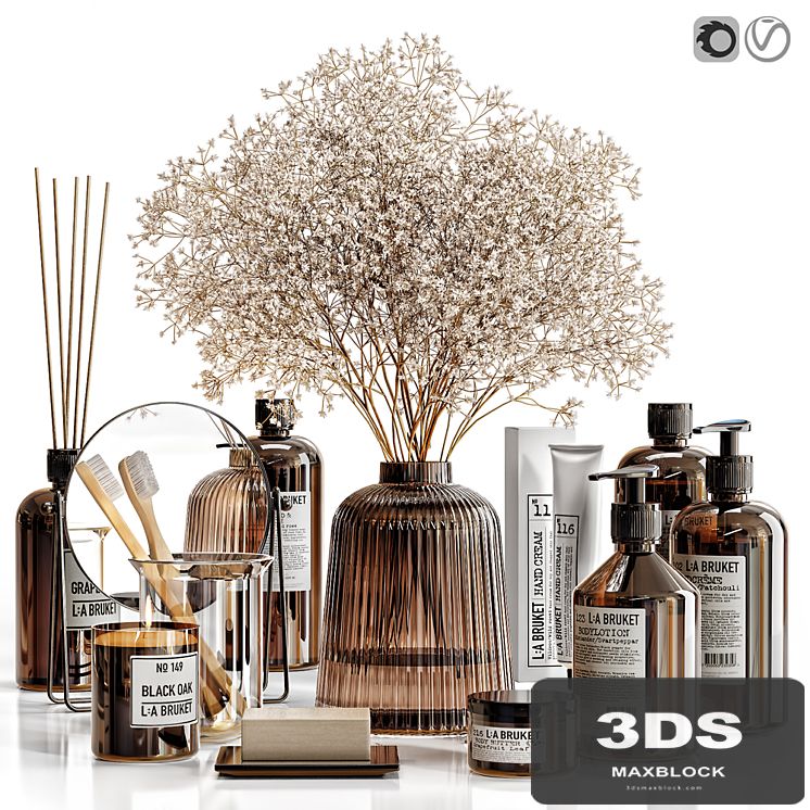 Decor set for bathroom