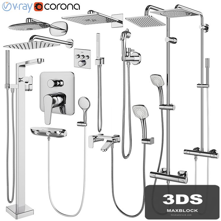 Faucets and shower systems Grohe and IDEAL standard set 146