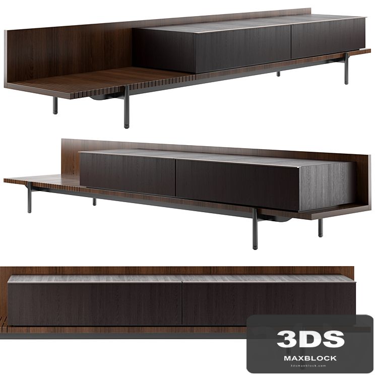bookcase Minotti Superquadra 2021 collection № 1