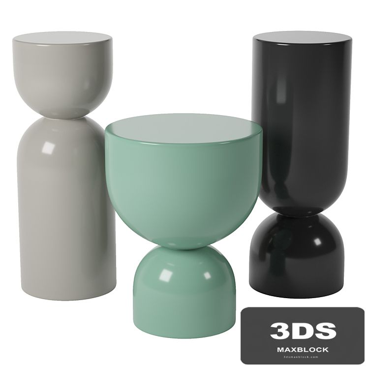 TIME PIECE CERAMIC SIDE TABLE by Sé