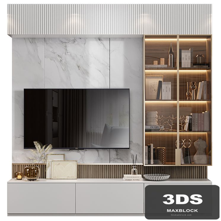 Neoclassical TV wall 022
