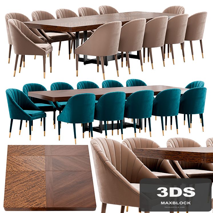 Garda Decor dining chair and Santa Barbara table