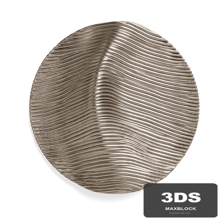 Waves variation  Round wall panel
