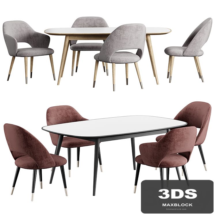 HER 042 G table Roma Chair