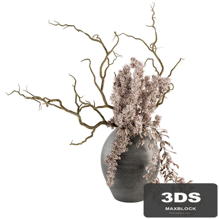 Bouquet - Dried Branch in Concrete vase 71