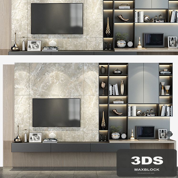 TV wall set 289