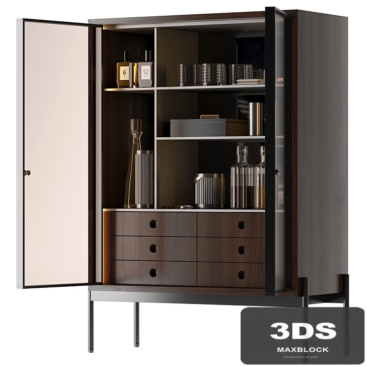 bookcase Minotti Superquadra 2021 collection № 4