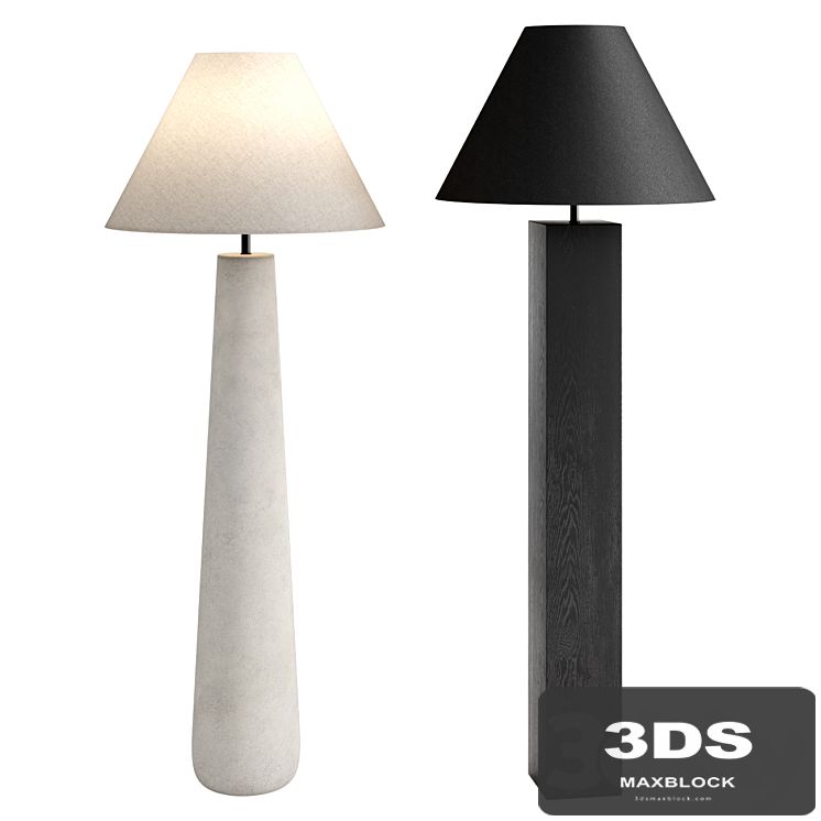 CB2 floor lamp set 2