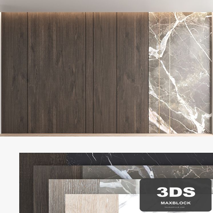Decorative wall panel set 66