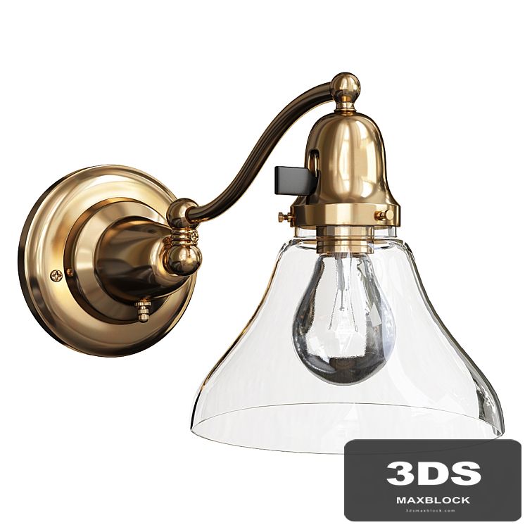 Rose city fitter short swing arm sconce