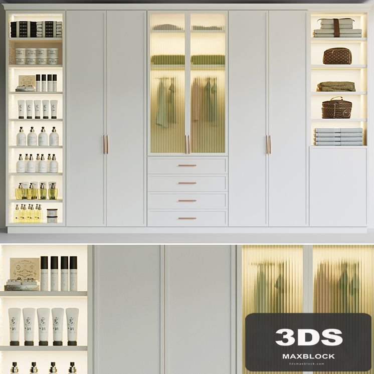Wardrobe - wardrobe with clothes