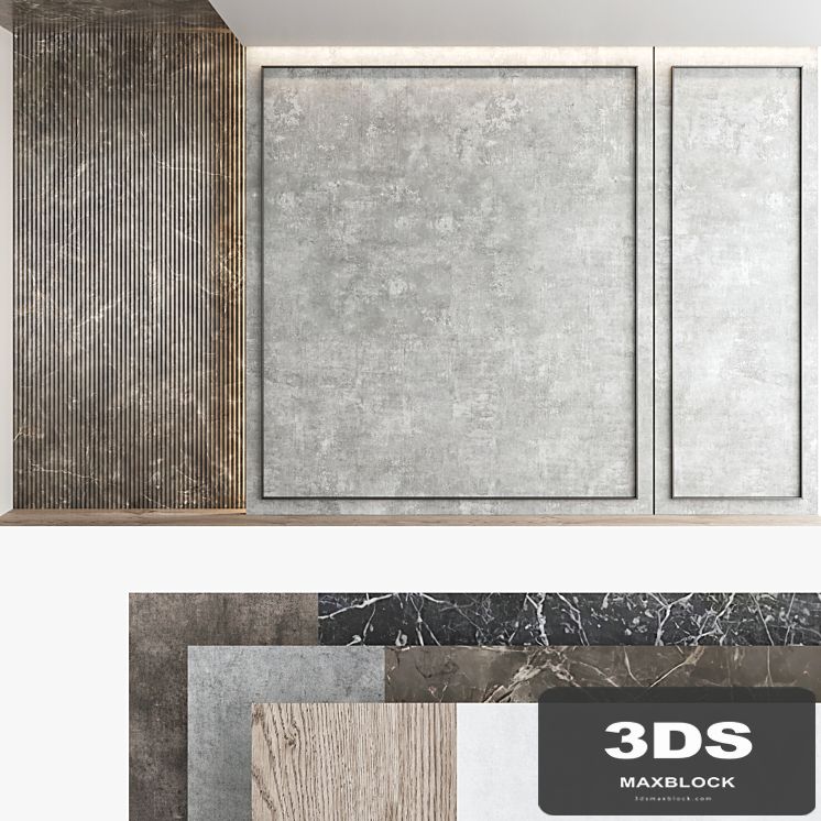 Decorative wall panel set 67