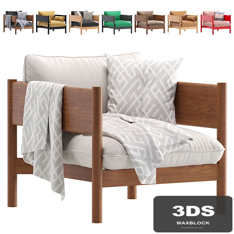 Armchair Arbor Archivestore Velvet and Leather 8 set